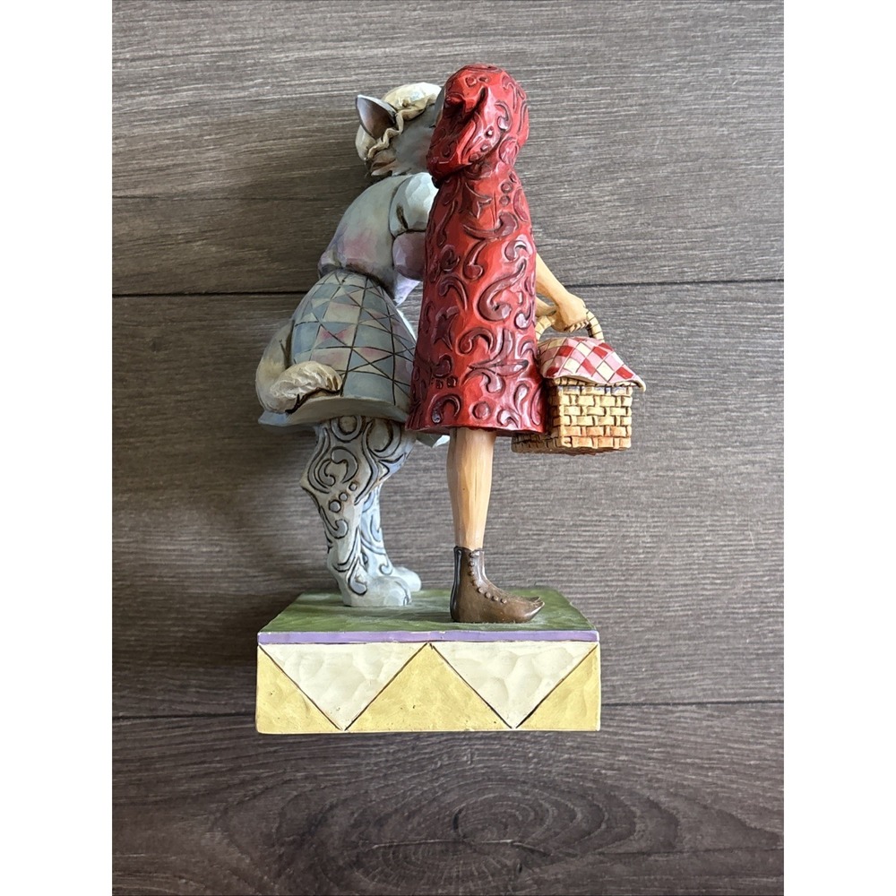 Jim Shore 2007 Wolf in Grandma's Clothing Little Red Riding Hood 4009753 NO Box - Picture 8 of 9